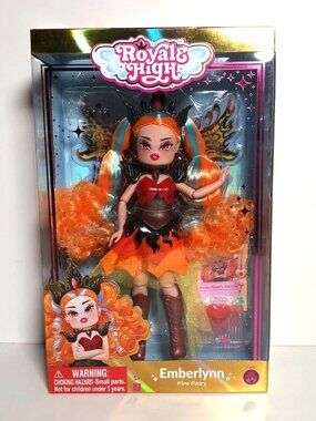 Royale High Series 2 Doll Emberlynn the Fire Fairy 9" Jazwares Figure NO CODE